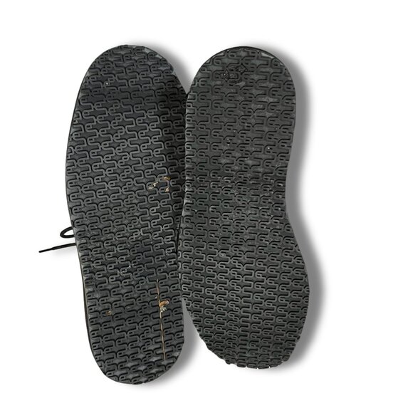 George Esquivel Black & White Flame Leather Shoes Size 9.5 - Picture 6 of 8